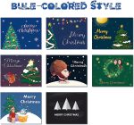 Feelfine Christmas Cards, 50 Packs Christmas Cards Boxed with Envelopes, 4.2 x 5.5 Inches Blank Greeting Cards Bulk, Modern Christmas Cards Merry Christmas (25 Funny Designs) - Image 6